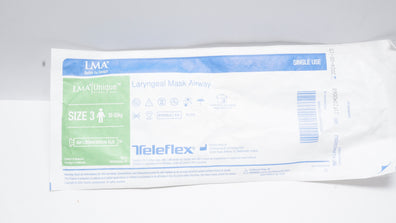 Teleflex ALAA030SU LMA Unique Laryngeal Mask Airway Size 3 30-50kg (x)